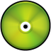 CD Colored Green Icon 72x72 png